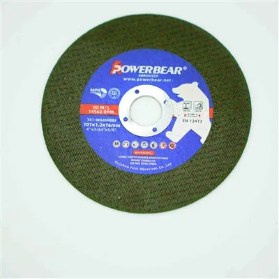 Disg Torri 4" 107 * 1.2 * 16mm ar gyfer Dur Di-staen a Metel